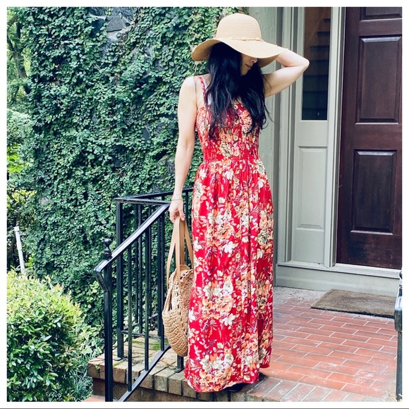 ✨LAST ONE✨SUMMER PRINT SLEEVELESS MAXI DRESS - Picture 4 of 8